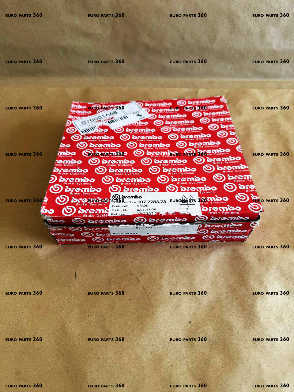 FERRARI 458 ITALIA SPIDER FRONT AND REAR BRAKE PADS KIT WITH SENSORS