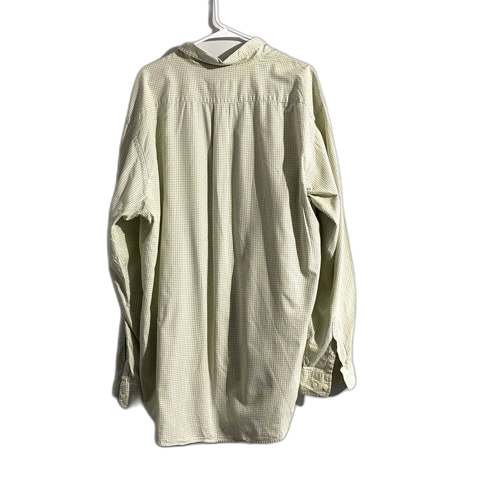 Eddie Bauer 100% Cotton Button Down Spring Green … - image 3