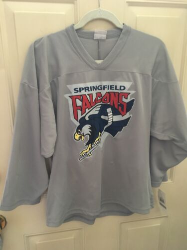 AHL Massachusetts Springfield Falcons Gray Practice Shirt Jersey CCM Youth - Picture 1 of 4