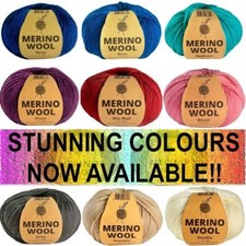 50g Merino Blend Wool 4 Ply Super Soft Knitting  Crochet Yarn   Many Colours