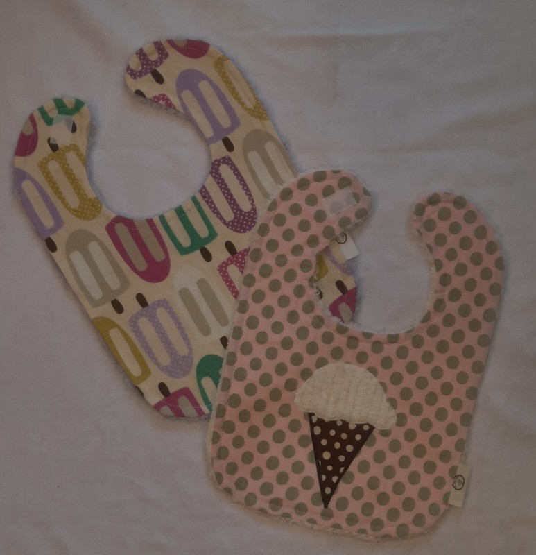 Boutique Baby Toddler Ice Cream And Popsicles Chenille Bibs