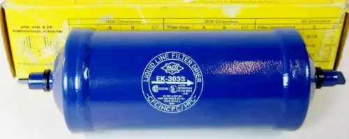 ALCO EK-303S LIQUID LINE FILTER-DRIER, EXTRA-CLEAN, 3/8" ODF INLET/OUTLET, QUAR