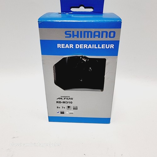 NOS Shimano Altus Rear Derailleur 7-8 Speed RD-M310 Black in box