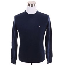 Tommy Hilfiger Men Classic Crew-Neck Solid Long Sleeve Sweater -Free 0 Shipping