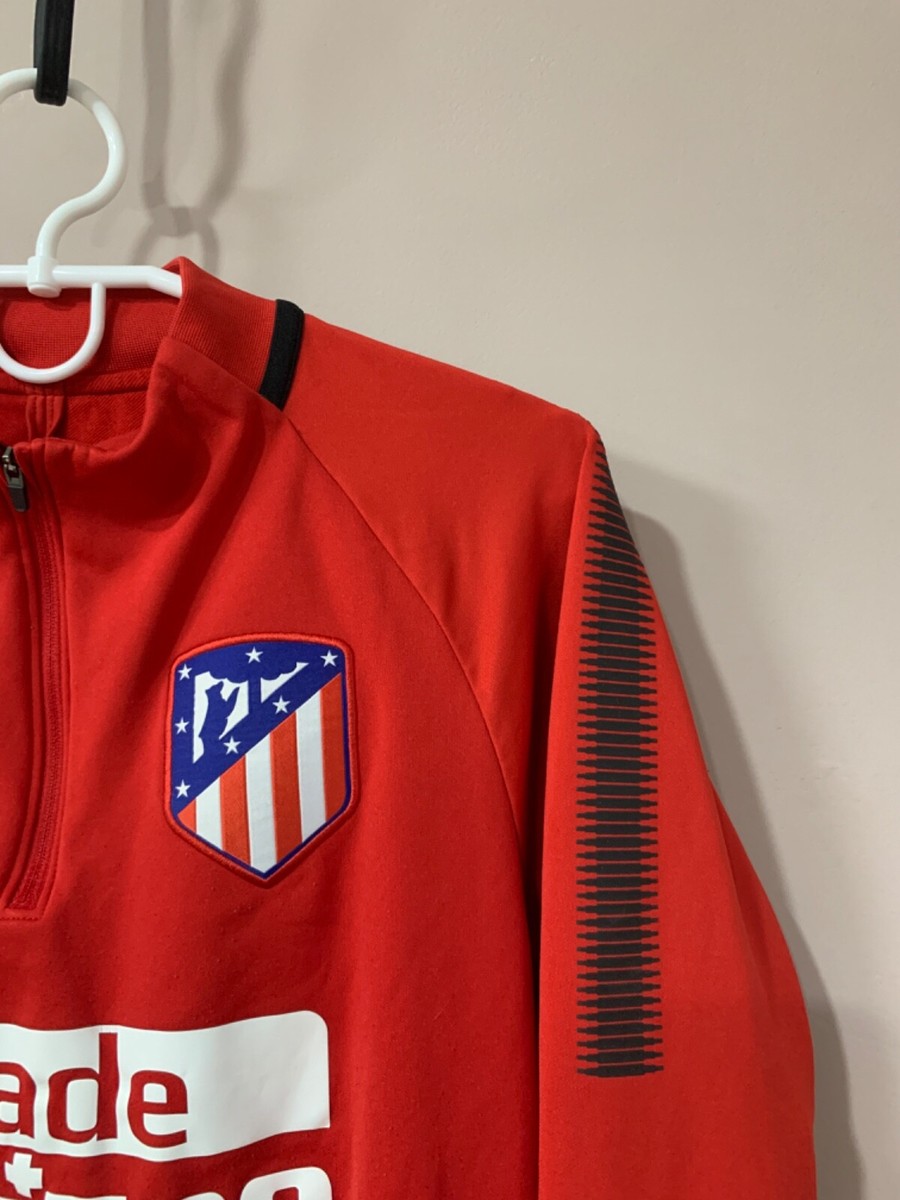 Atletico Madrid 1/3 Zip Training Football Long Sleeve Shirt