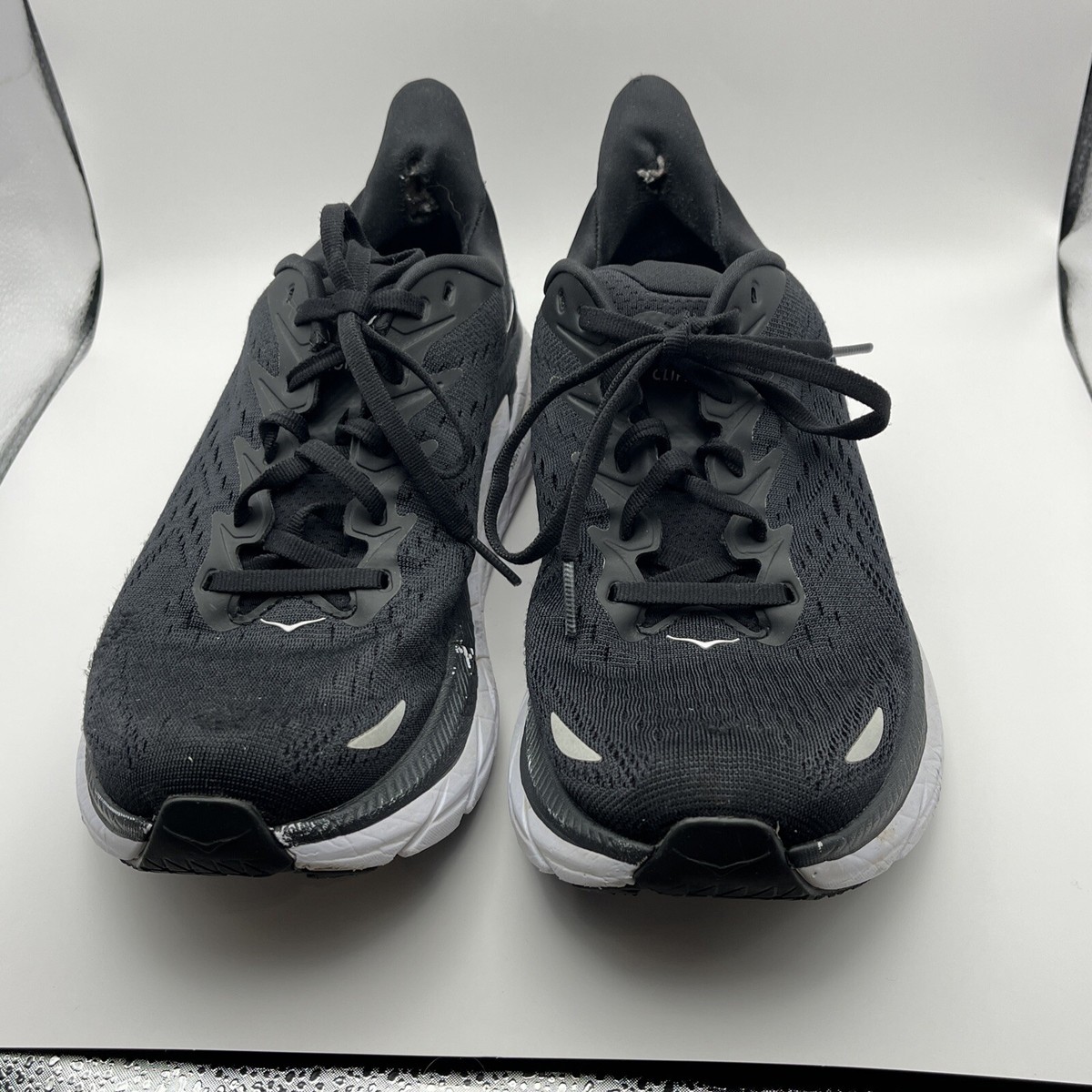 Mens Hoka One One Clifton 8 Size 9 Black Nice! | eBay