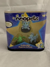2003 NEOPETS Collectible Figurine 3 Pack Exclusive Cloud Paintbrush - NEW Sealed