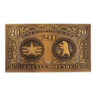 Fallout 4 76 New Vegas Replica NCR 20 Dollar Bill Plaque
