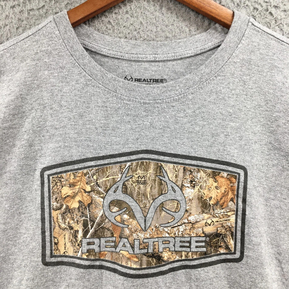 Realtree By Staghorn Creek Graphic Print T-Shirt Mens XL Gray Sleeveless Crew - Image 3 of 4