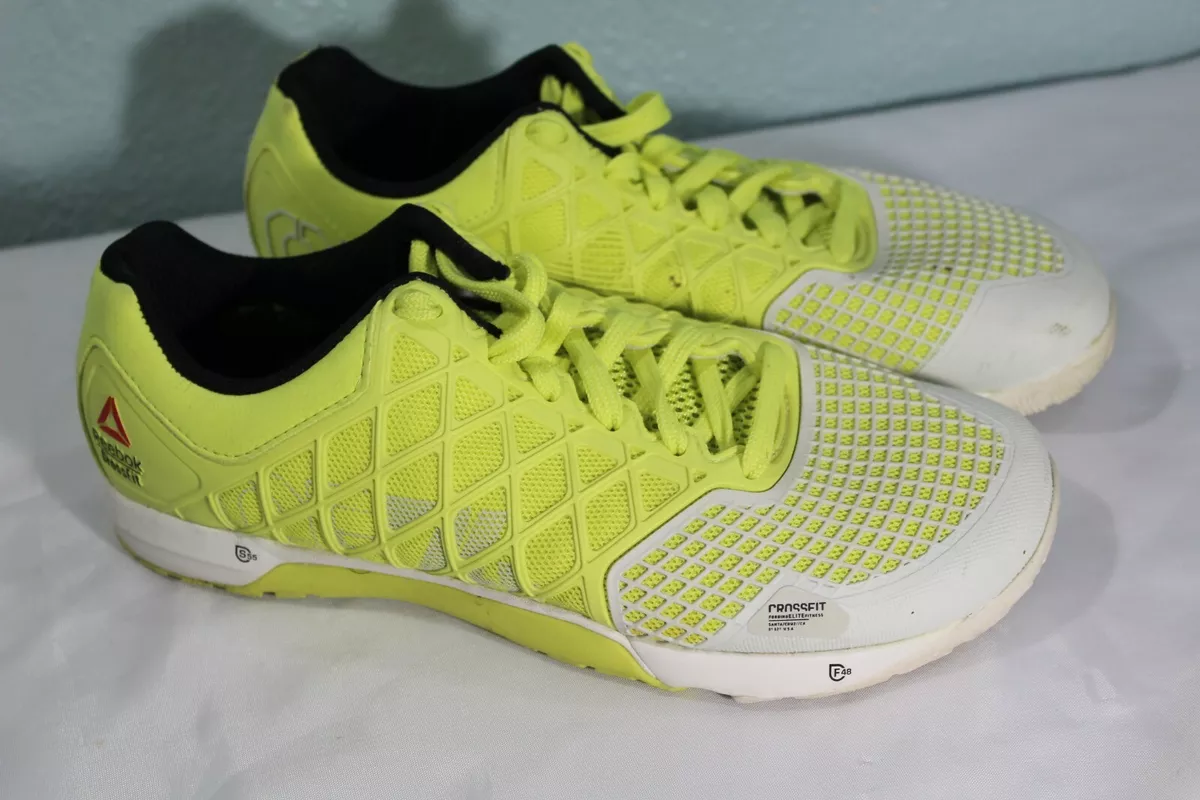 Reebok Crossfit Nano 4.0 Womens Cross Training Shoes Yellow White Sz 9