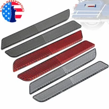 Black/Clear/Red Hard SaddleBag Latch Inserts Reflector For Harley Touring FLHT