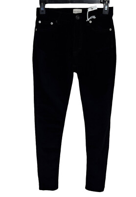French Connection Black Skinny Jeans Velveteen Pocket - Main Image