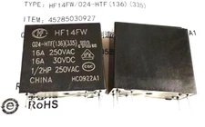 1Pce HF14FW 024-HTF Power Relay 16A 250VAC 30VDC 6Pins
