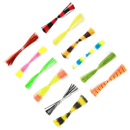 600 Soft Silicone Lure Skirt Strands For DIY Fishing Spinnerbaits - Picture 2 of 24