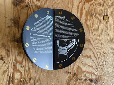 Vintage HUBLOT Instructions For Use Watches