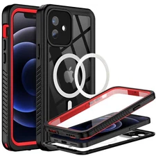 For Apple iPhone 12 Pro Max 12 Mini Clear MagSafe Magnetic Case Waterproof Cover