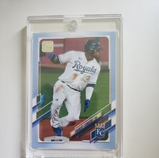2021 Topps #648 Franchy Cordero Father's Day Blue /50 Kansas City Royals 