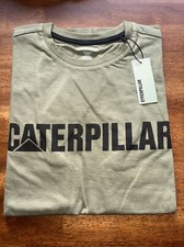 Caterpillar Logo Graphic Original Fit T-Shirt 2510410-USA Marshland Men's NWT