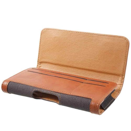 Étui Housse pour Google Pixel 5a (2021) Clip Métal Ceinture Pince Textile - Cuir - Photo 4 sur 6