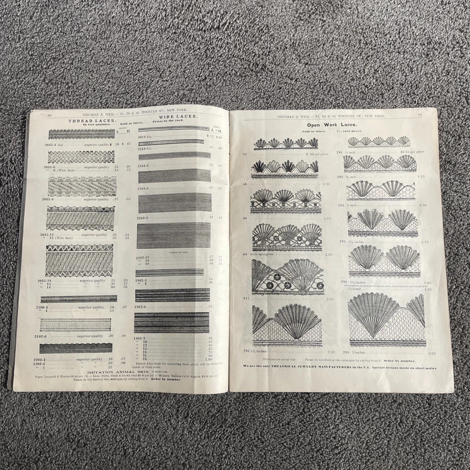 Siegman & Weil Gold Silver Trimmings Catalog #6 4th Edition New York Hollywood - image 3 of 4