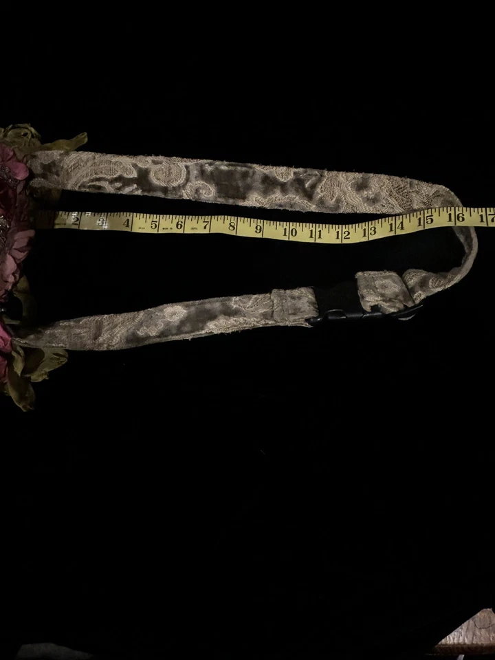 Bolso tapiz vintage de perlas de magnolia de Robins Kitchen On The Farm raro único en su clase Foto 3 de 4