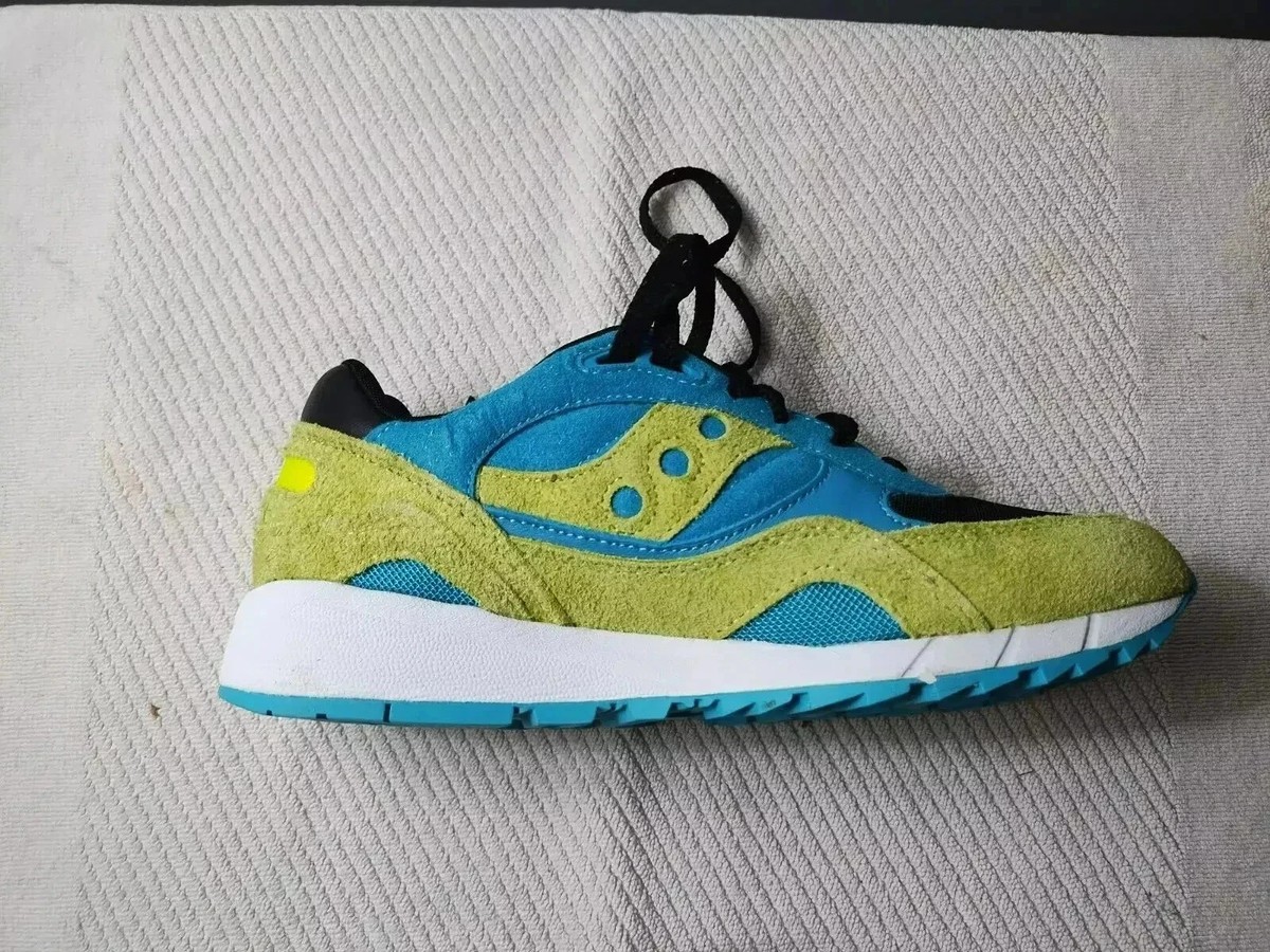 Saucony Originals Shadow 6000 Yellow Blue Running Shoes  display picture 1