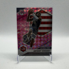 Panini 2020-21 Mosaic Anthony Edwards Prizm National Pride #252 Timberwolves