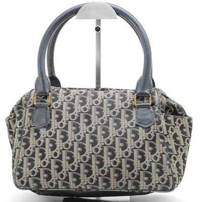 Christian Dior Trotter Tote Bag Navy Black