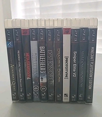 PS3 Game Lot 11 Games Bundle – Minecraft, Battlefield, Resident Evil +++