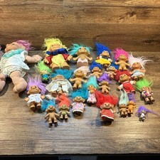 Lot 23 Vintage Russ Troll Dolls Ace Jewel Belly Mixed Collection Figures