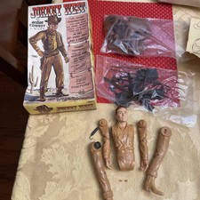 Vintage Marx 1965 Johnny West Figure Original Box Near Mint. Complete Set #2062