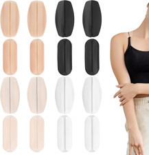 8 Pairs Silicone Bra Strap Pads Shoulder Cushion Non-Slip Holders 4 Colors 2 Siz