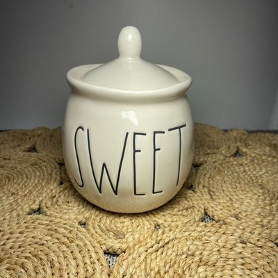 Rae Dunn SWEET Sugar Lidded Jar Bowl By Magenta Microwave And Dishwasher Safe