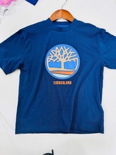 Timberland Kids Navy Logo T-Shirt - 8Y