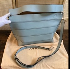 Loewe Strip Shoulder Bag Stitched Leather Med...