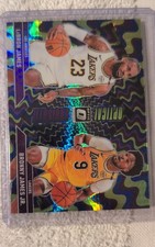 2024 Optic #2 LeBron James - Bronny Jr. RC Rookie Card Optical Illusions #d /175. rookie card picture