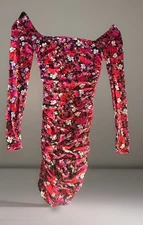 Quiz Women’s flower dress size 4 off the shoulder 