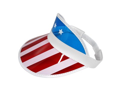 Dachshund "Weenie The People" American Flag 4th Of July Tennis Visor Hat For Men & Women