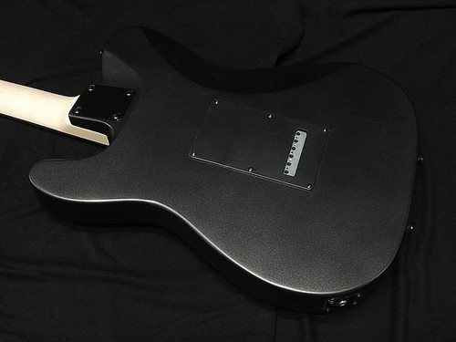SCHECTER OL-PT-2H-VTR SBKM Telecaster Type Satin Black Metallic Electric Guitar - Picture 6 of 6