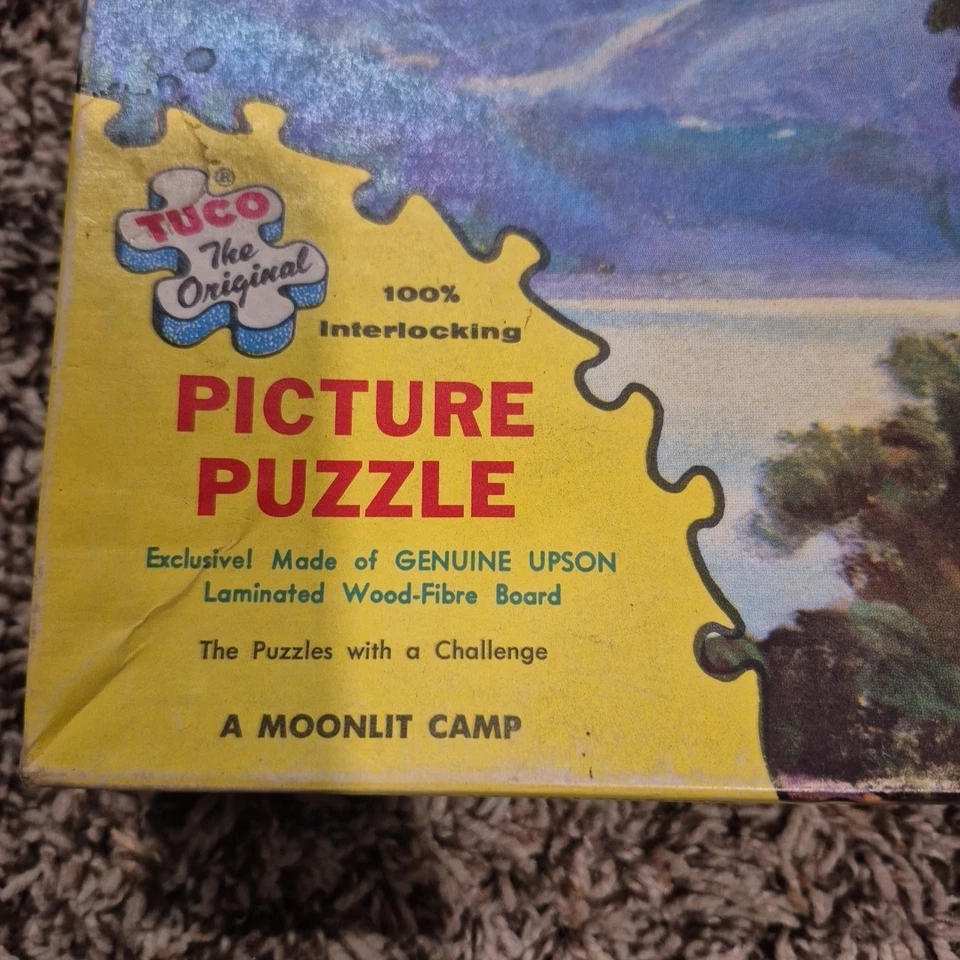 Tuco Vintage Puzzle, Moonlit Camp, 200-300 Pieces, 100% Interlocking - Image 4 of 4