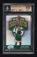 2007-08 E Topps #19 Kevin Durant RC Rookie #/1499 BGS 9.5