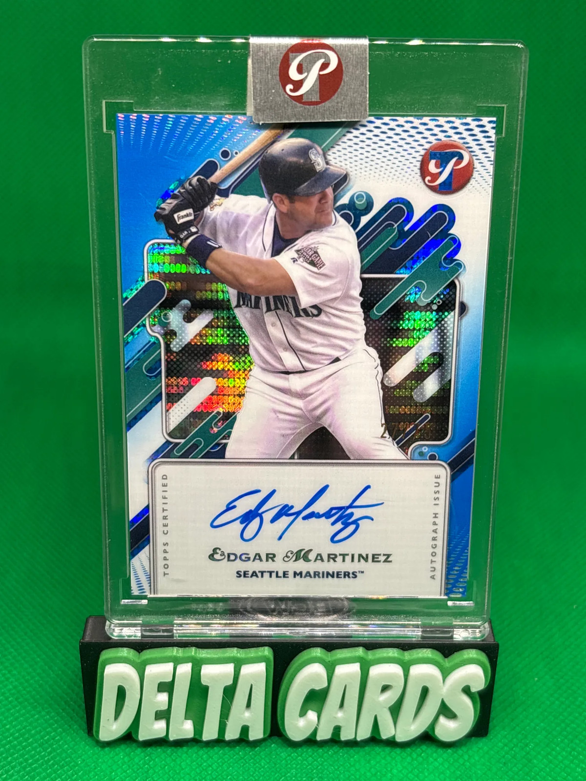 2025 Topps Pristine Edgar Martinez #PR-EM Encased Auto Blue /75