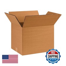 Boxes Fast Double Wall 16"L x 12"W x 12"H 15-Pack Corrugated Cardboard Box