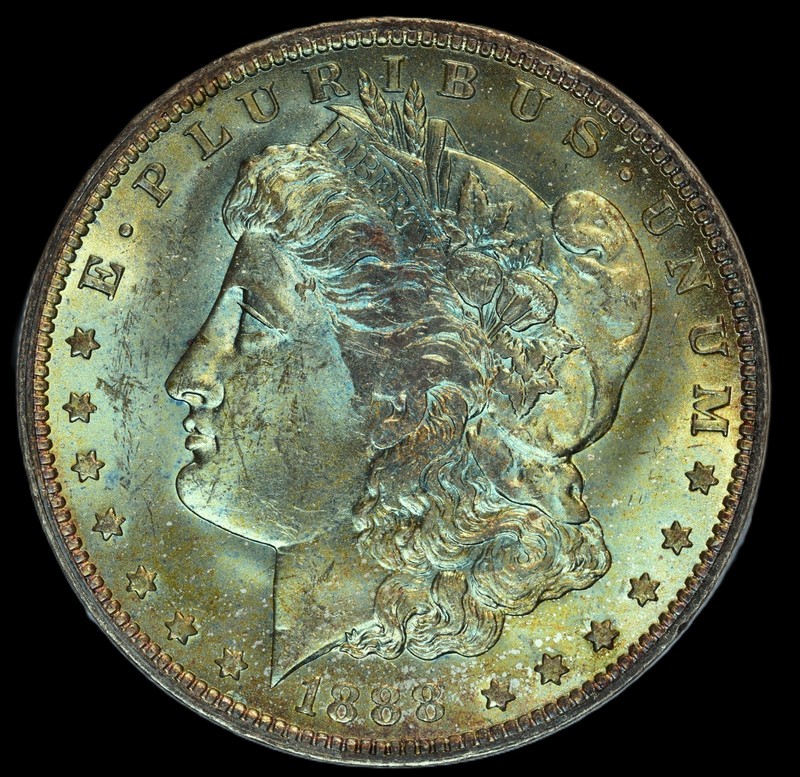 1888 O Silver Morgan Dollar $1 Coin BEAUTY BU MS UNC NO RESERVE FREE SHIPPING