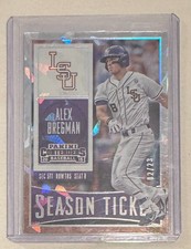 2015 Panini Contenders Alex Bregman Season Ticket Cracked Ice #02/23 LSU