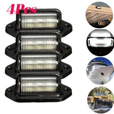 Car License Number Plate Light For SUV Truck Trailer Van Tag Step Lamp 4X 6 LED