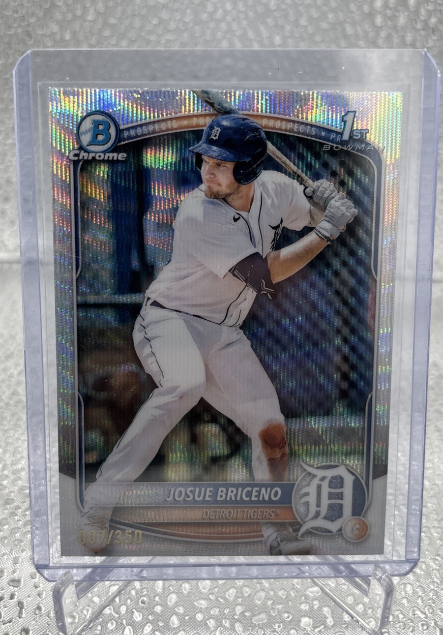 2025 Bowman Chrome Prospects Wave Refractors #BCP13 Josue Briceno /350