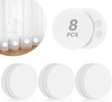 8 Pack Shower Curtain Weights Rubber Covered Magnetic Curtain Weights