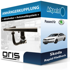 Für Skoda Rapid Fließheck 07.2012-06.2015 ORIS Anhängerkupplung abnehmbar neu