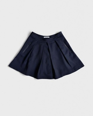 women lacoste skirt navy viscose 34